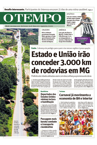 O TEMPO - Edição de 27 de Janeiro de 2025