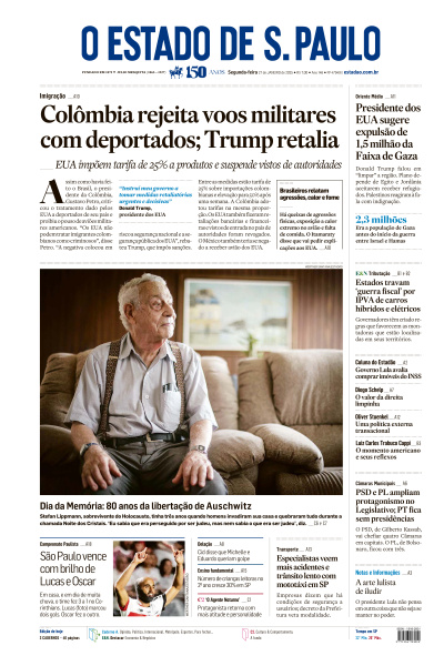 Estadão - Edição de 27 de Janeiro de 2025