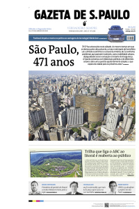 Gazeta de S. Paulo - Edição de 27 de Janeiro de 2025