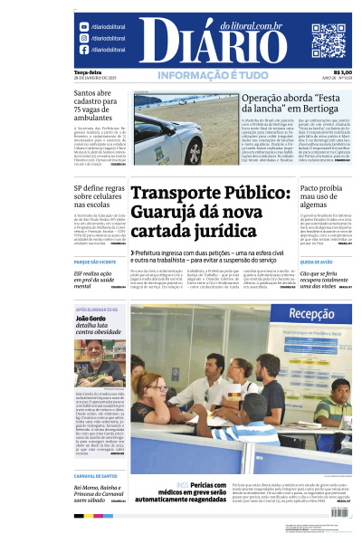 Diário do Litoral - Edição de 28 de Janeiro de 2025