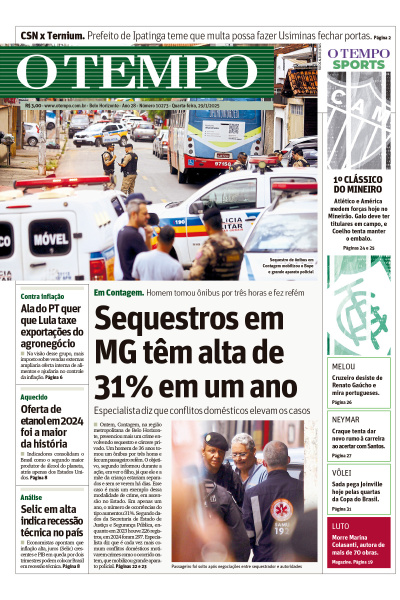 O TEMPO - Edição de 29 de Janeiro de 2025