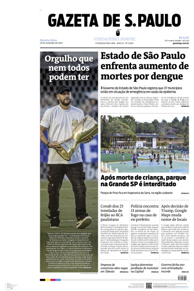 Gazeta de S. Paulo - Edição de 29 de Janeiro de 2025