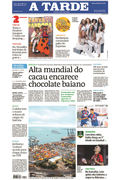 A TARDE - Edição de 30 de Janeiro de 2025