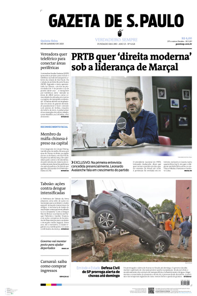 Gazeta de S. Paulo - Edição de 30 de Janeiro de 2025