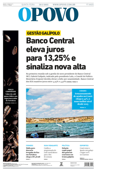 O POVO - Edição de 30 de Janeiro de 2025