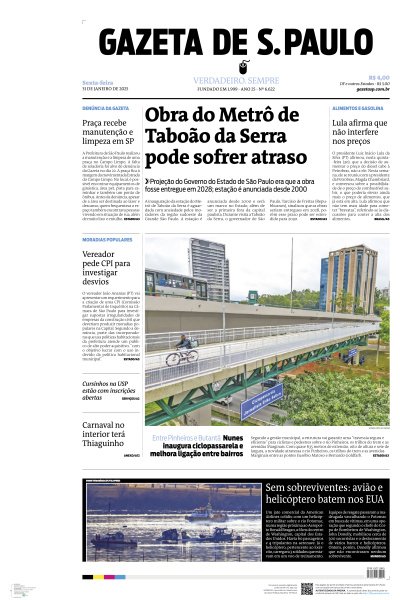 Gazeta de S. Paulo - Edição de 31 de Janeiro de 2025