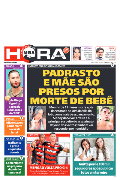 MEIA HORA - Edição de 31 de Janeiro de 2025