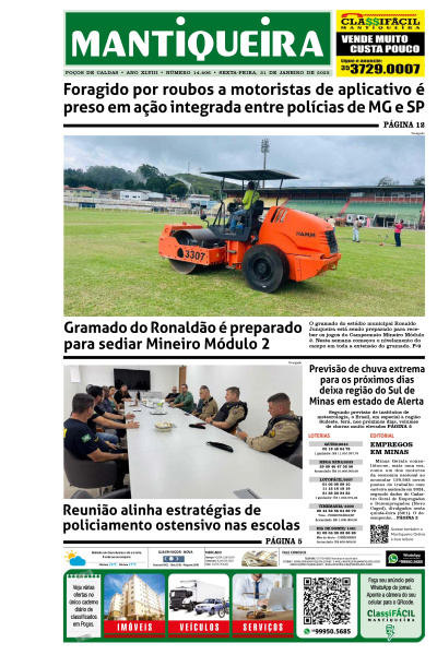 Mantiqueira - Edição de 31 de janeiro de 2025