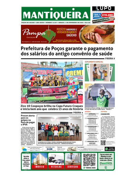 Mantiqueira - Edição de 01 de Fevereiro de 2025