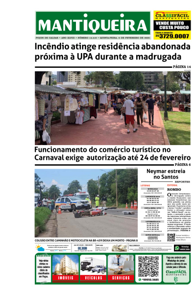 Mantiqueira - Edição de 06 de Fevereiro de 2025