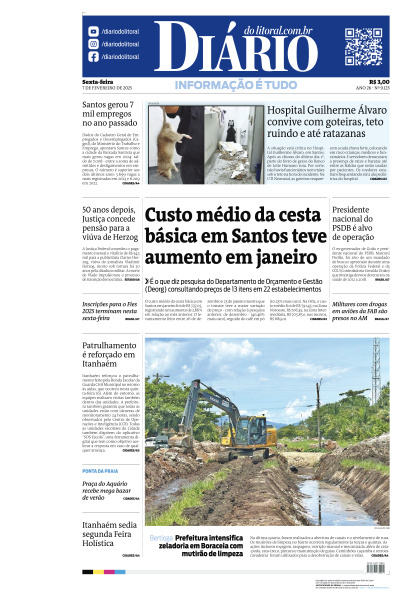 Diário do Litoral - Edição de 07 de Fevereiro de 2025