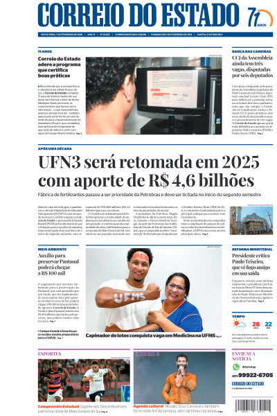 Correio do Estado - Edição de 07 de Fevereiro de 2025