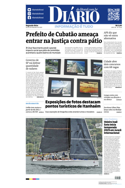 Diário do Litoral - Edição de 10 de Fevereiro de 2025