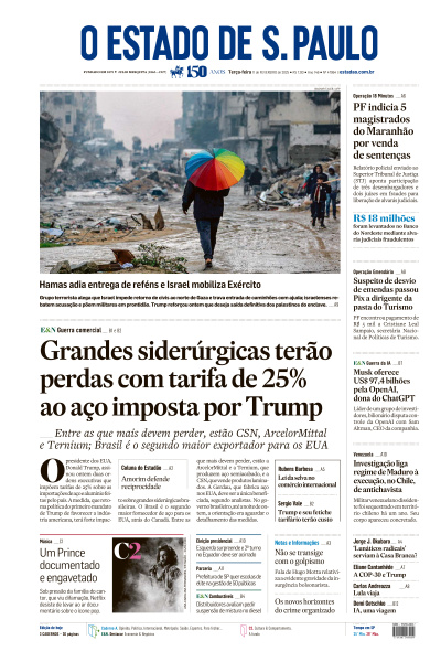 Estadão - Edição de 11 de Fevereiro de 2025