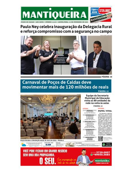 Mantiqueira - Edição de 13 de Fevereiro de 2025