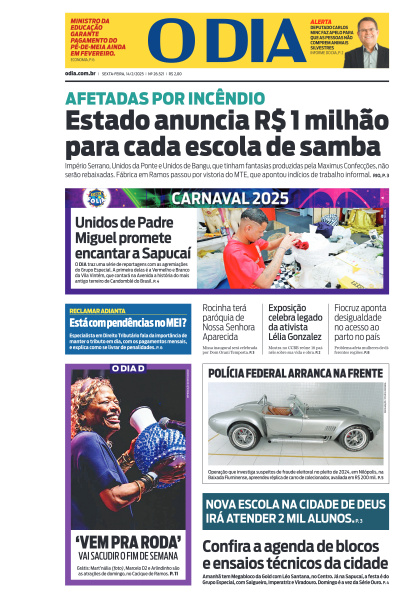 O DIA - Edição de 14 de Fevereiro de 2025
