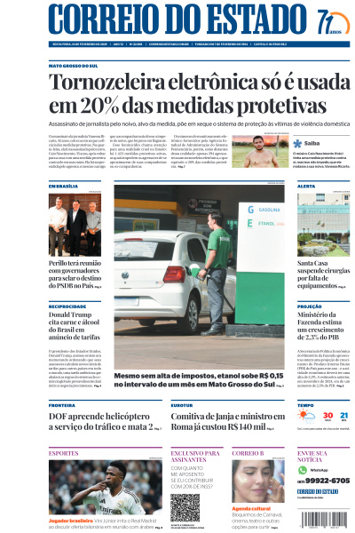 Correio do Estado - Edição de 14 de Fevereiro de 2025