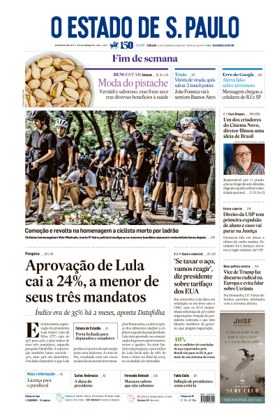 Estadão - Edição de 15 de Fevereiro de 2025