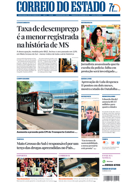 Correio do Estado - Edição de 16 de Fevereiro de 2025
