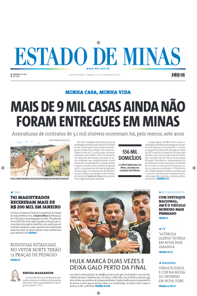 Estado de Minas - Edição de 16 de Fevereiro de 2025