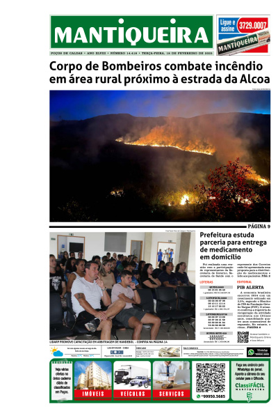 Mantiqueira - Edição de 18 de Fevereiro de 2025
