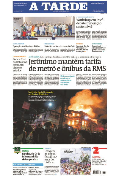 A TARDE - Edição de 21 de Fevereiro de 2025