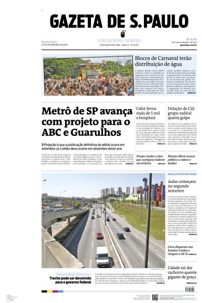 Gazeta de S. Paulo - Edição de 21 de Fevereiro de 2025