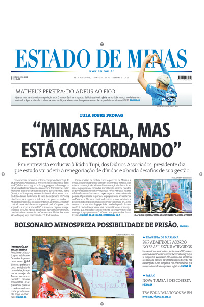 Estado de Minas - Edição de 21 de Fevereiro de 2025