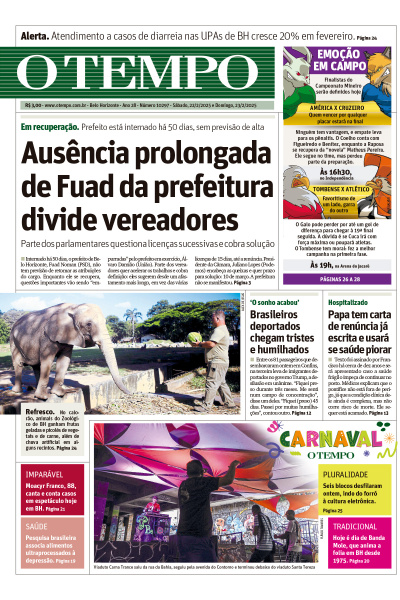 O TEMPO - Edição de 22 de Fevereiro de 2025