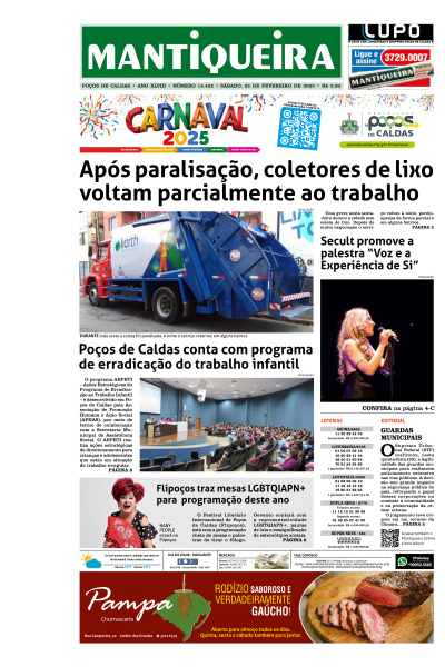 Mantiqueira - Edição de 22 de Fevereiro de 2025