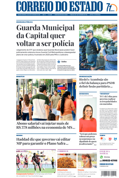 Correio do Estado - Edição de 23 de Fevereiro de 2025