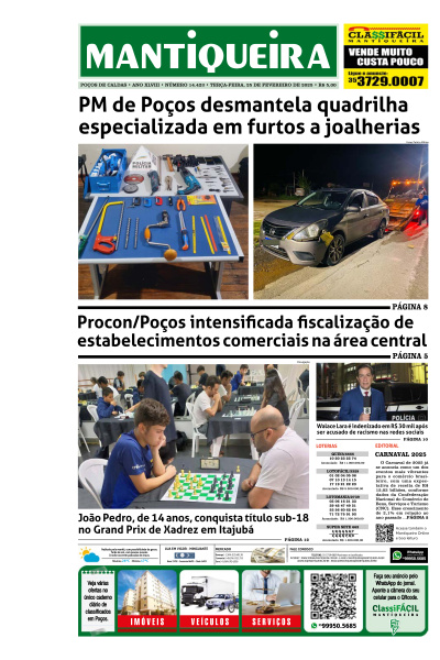 Mantiqueira - Edição de 25 de Fevereiro de 2025