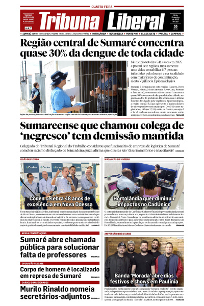 Tribuna Liberal - Edição de 26 de Fevereiro de 2025
