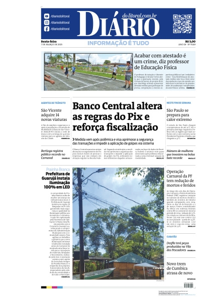 Diário do Litoral - Edição de 07 de Março de 2025