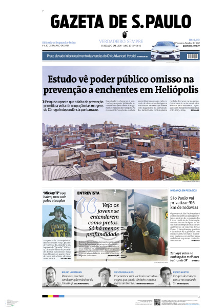 Gazeta de S. Paulo - Edição de 08 de Março de 2025