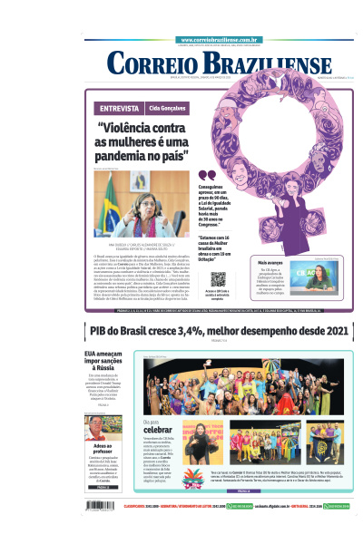 Correio Braziliense - Edição de 08 de Março de 2025