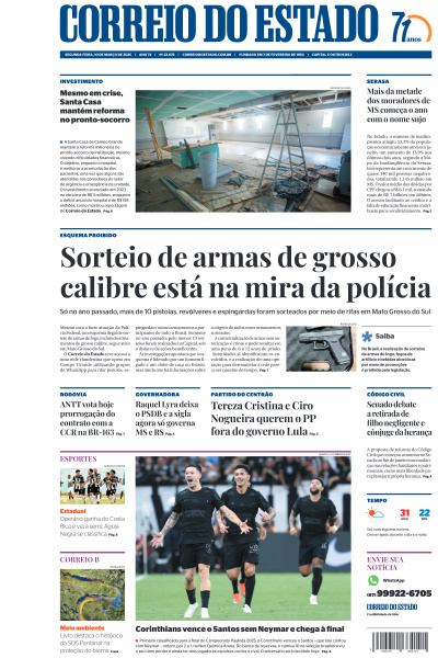 Correio do Estado - Edição de 10 de Março de 2025