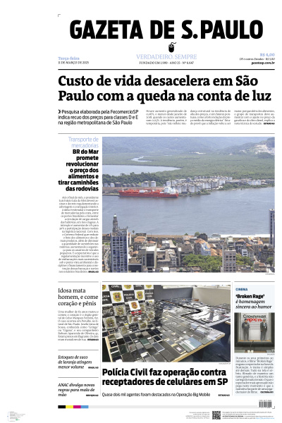 Gazeta de S. Paulo - Edição de 11 de Março de 2025