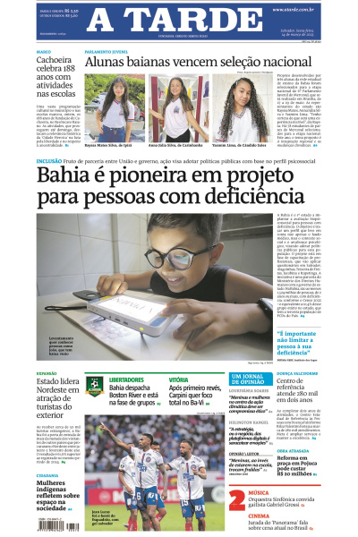 A TARDE - Edição de 14 de Março de 2025