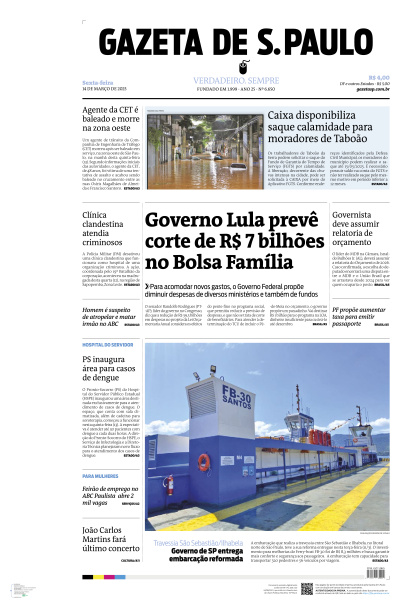 Gazeta de S. Paulo - Edição de 14 de Março de 2025