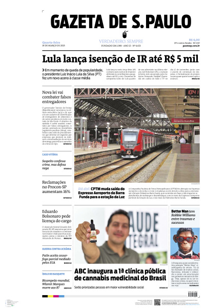 Gazeta de S. Paulo - Edição de 19 de Março de 2025