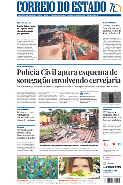 Correio do Estado - Edição de 20 de Março de 2025