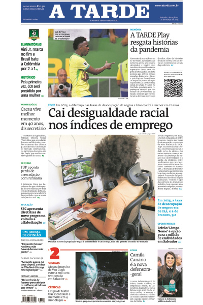 A TARDE - Edição de 21 de Março de 2025