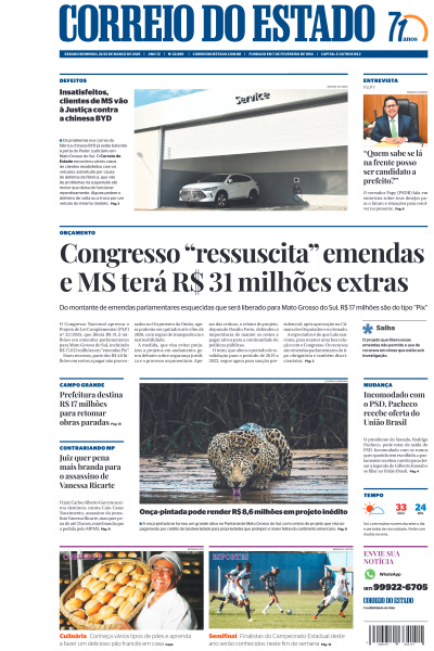 Correio do Estado - Edição de 22 de Março de 2025