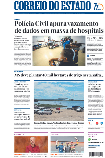 Correio do Estado - Edição de 24 de Março de 2025