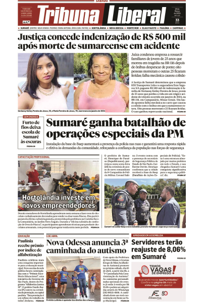 Tribuna Liberal - Edição de 29 de Março de 2025