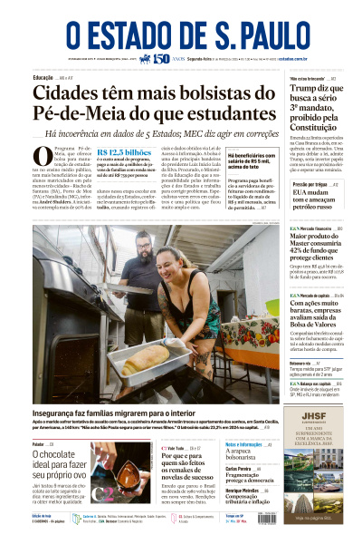 Estadão - Edição de 31 de Março de 2025