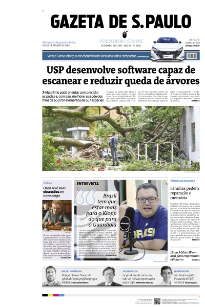 Gazeta de S. Paulo - Edição de 31 de Março de 2025
