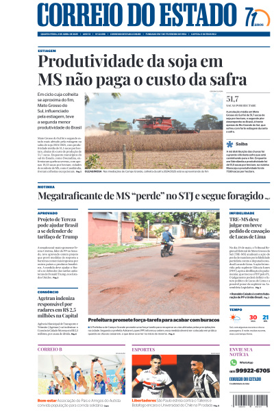 Correio do Estado - Edição de 02 de Abril de 2025