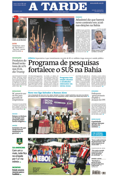 A TARDE - Edição de 03 de Abril de 2025